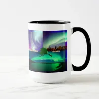 Northern Lights of Alaska Collage Mug