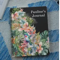 Tropical personalized journal tropics gift