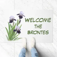 Iris Trio Personalized Welcome Doormat