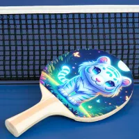 Cute Llama v Tiger Holographic | Ping Pong Paddle