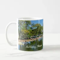 McHenry, Illinois River Walkway on the Fox River  Coffee Mug