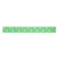 Blue and Lime Green Boy's Happy Birthday    Satin Ribbon