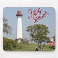 Guiding Lights: Long Beach Lighthouse Serenity Mouse Pad