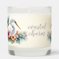 Tropical Egret Coastal Bird Scented Candle