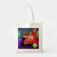 1970's Retro Extraterrestrial in Disco Lounge  Tote Bag