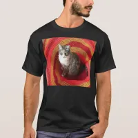 Pearl Cat on Afghan T-Shirt