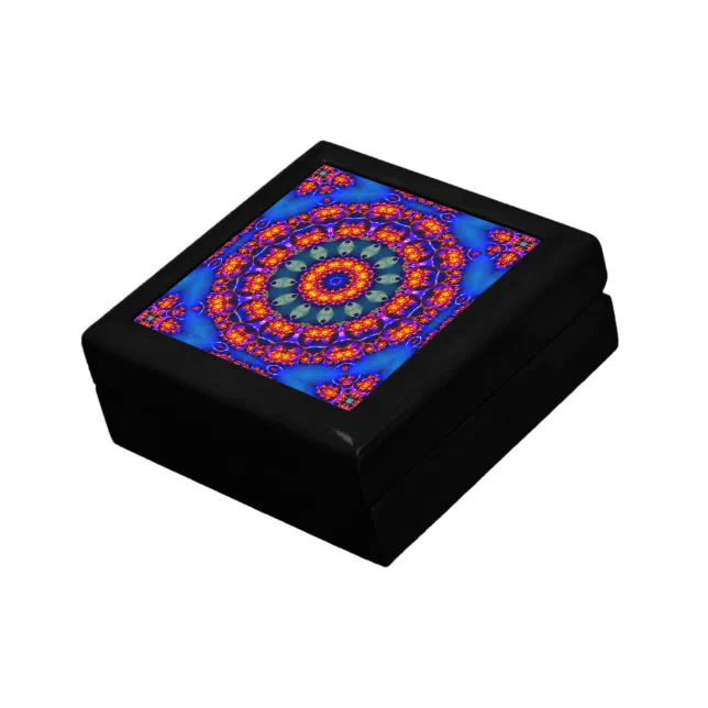 Light blue kaleidoscope gift box