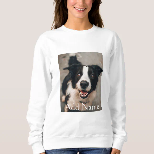 Custom Photo Dogs and Name Personalized Women Sweatshirt