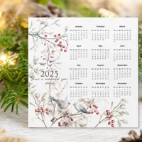 Winter Berries Birds Christmas Calendar