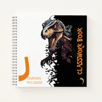 Ferocious Dino Velociraptor Kids Notebook