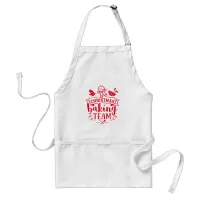 Christmas Baking Team Cute Gingerbread Man Holiday Adult Apron