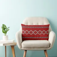 Southwest Mesas Red & Turquoise  Lumbar Pillow