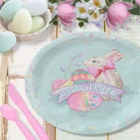 Easter Bunny, Eggs and Confetti ID377 Paper Plates