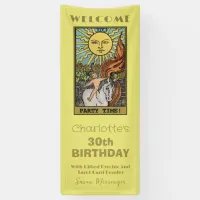 The Sun Tarot Card | Yellow Birthday Backdrop Banner