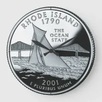 Faux Rhode Island State Quarter Clock