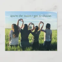 BFFs | Best Friends Forever Sisters Quote Postcard