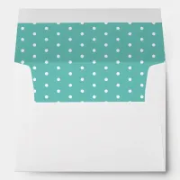 50 and Fabulous Birthday Teal White Return Address Envelope