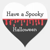 Have a Spooky Halloween Heart Sticker
