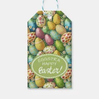 Colorful Decorated Easter Eggs ID1012 Gift Tags