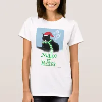 Merry Holiday Cat T-Shirt