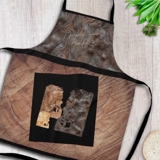 Perplex woman profile - wood apron