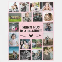 "Mom's Hug in a Blanket" 60" x 80" Fleece Blanket