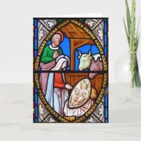 Baby Jesus and Virgin Mary Christmas Card