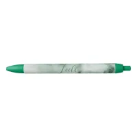 Green Watercolor Personalized Pen