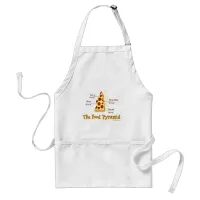 Funny Pizza Food Pyramid Adult Apron