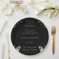 Invitation Wedding layout you can personalize Paper Plates