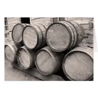 Wooden Whiskey Barrels