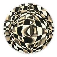 Art Deco - Abstract Diffusion Ceramic Knob