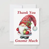 Christmas Gnome Thank You Card