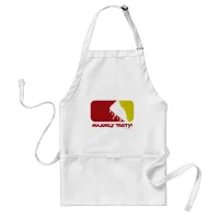 Pizza MVP Fun Sports And Food Logo Slogan Adult Apron