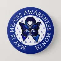 ME/CFS Syndrome Awareness Ribbon Button