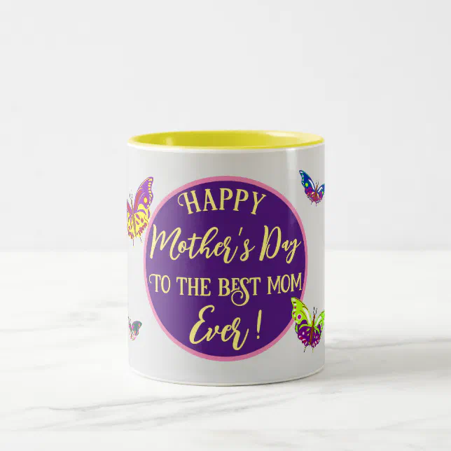 Mother’s Day mug with butterflies