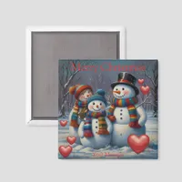 A charming Christmas themed Fridge Magnet