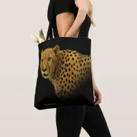 Trading Glances with a Magnificent Cheetah Tote Bag