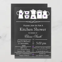 chalkboard stock the kitchen Bridal shower Invite