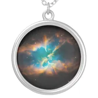 Splendid Nebula Silver Plated Necklace