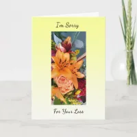 Sympathy, I'm sorry for your Loss Card