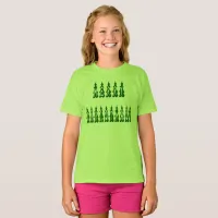 Merry Christmas Tree Font Girls T-Shirt