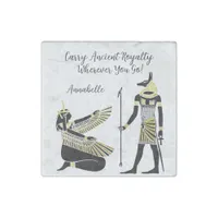 Golden Pharaoh’s Blessing: Ancient Egyptian Art Stone Magnet