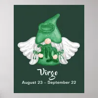 Gnome Virgo Astrology Sign Angel 40" x 50" Poster