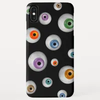 Spooky Zombie Bloodshot Eyeballs Black iPhone XS Max Case