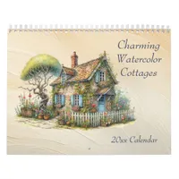 Charming Watercolor Cottages Calendar