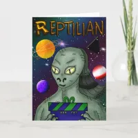 Reptilian Alien with Outer Space