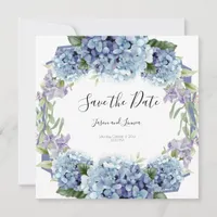 Forget-Me-Not Flowers Watercolor Elegant Save The Date