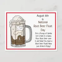 August 6th is Root Beer Float Day | Recipe Card