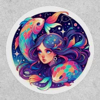 Just a Pisces Girl | Horoscope Art  Patch